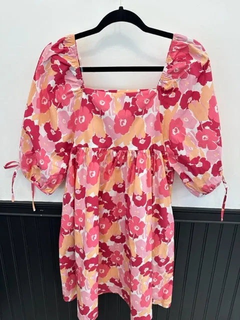 Pink Flower Power Dress