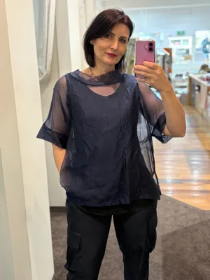 PLANET By Lauren G - ORGANZA TOKYO T - Mid Night