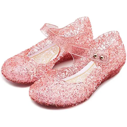 Princess Girls Sandals Jelly Shoes (Pink)