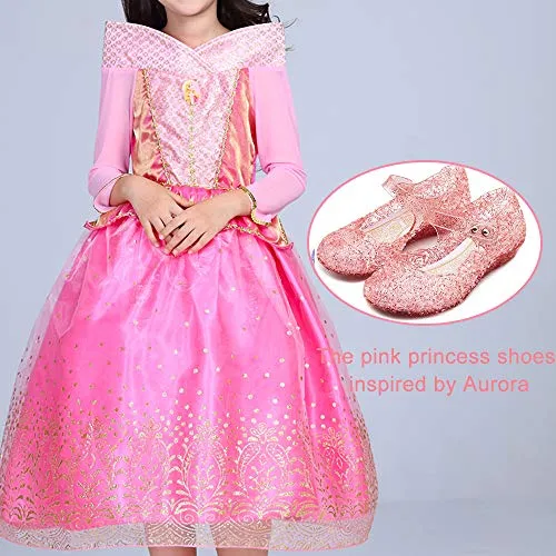 Princess Girls Sandals Jelly Shoes (Pink)