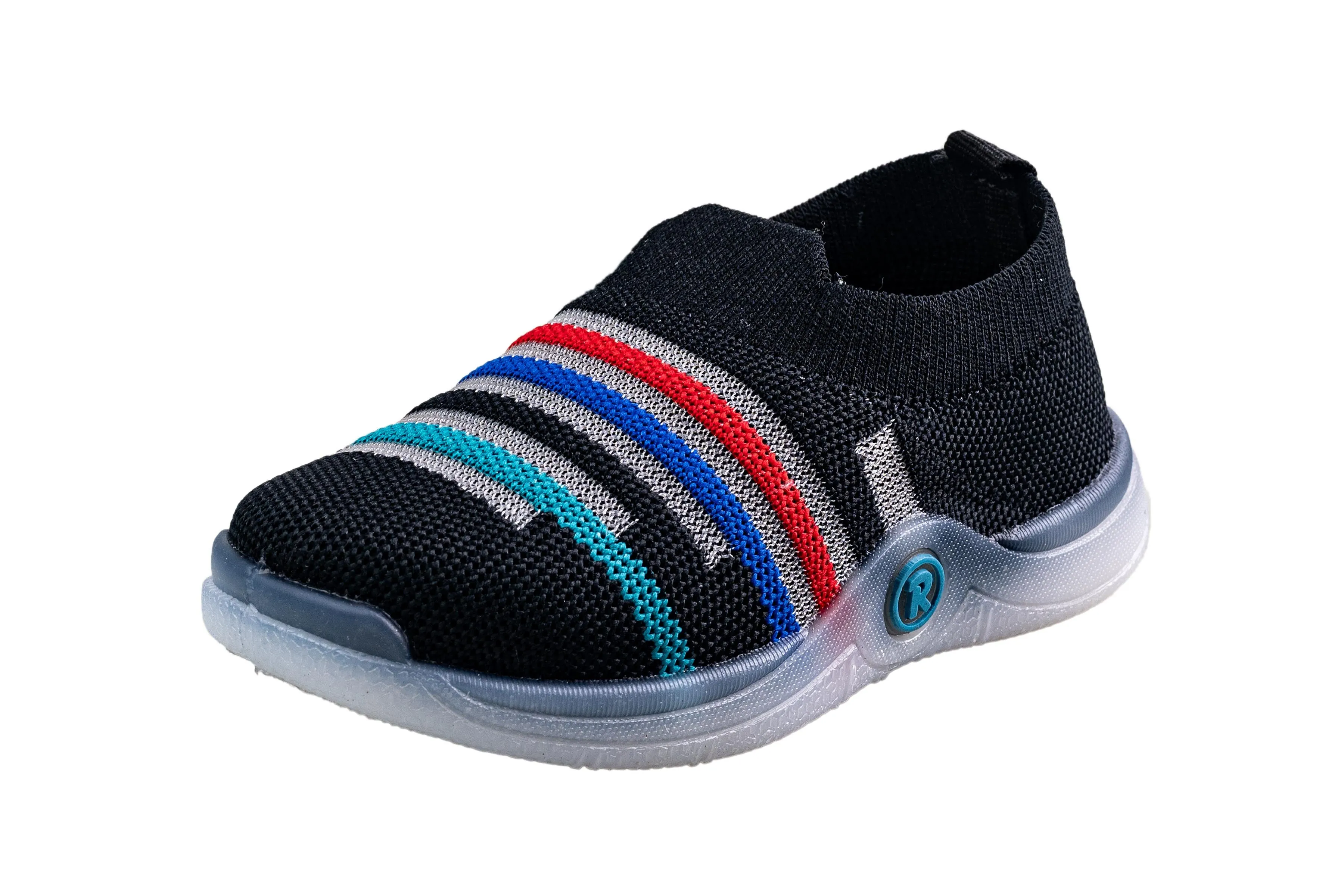 Rouba Black Children Sports Shoe