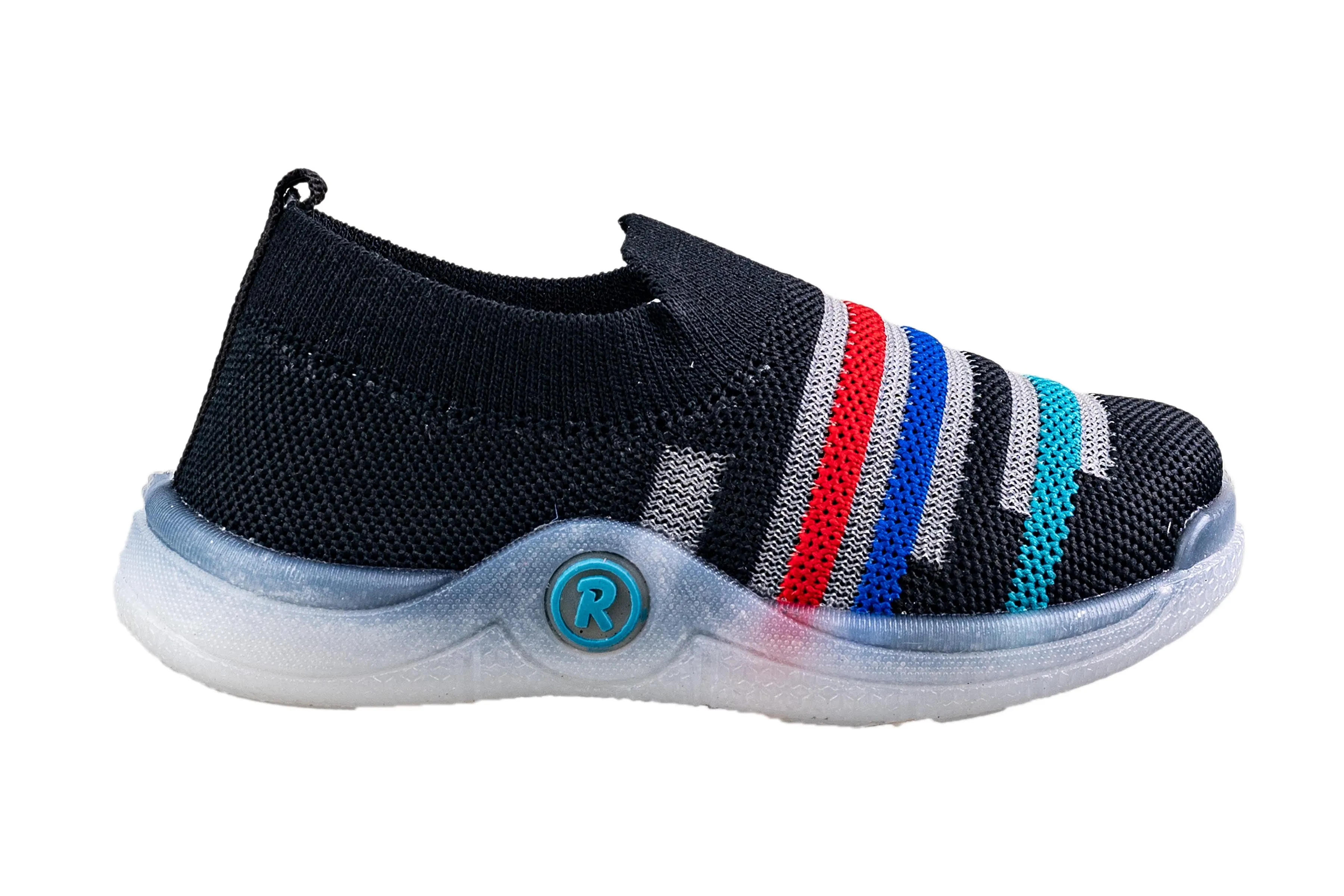 Rouba Black Children Sports Shoe