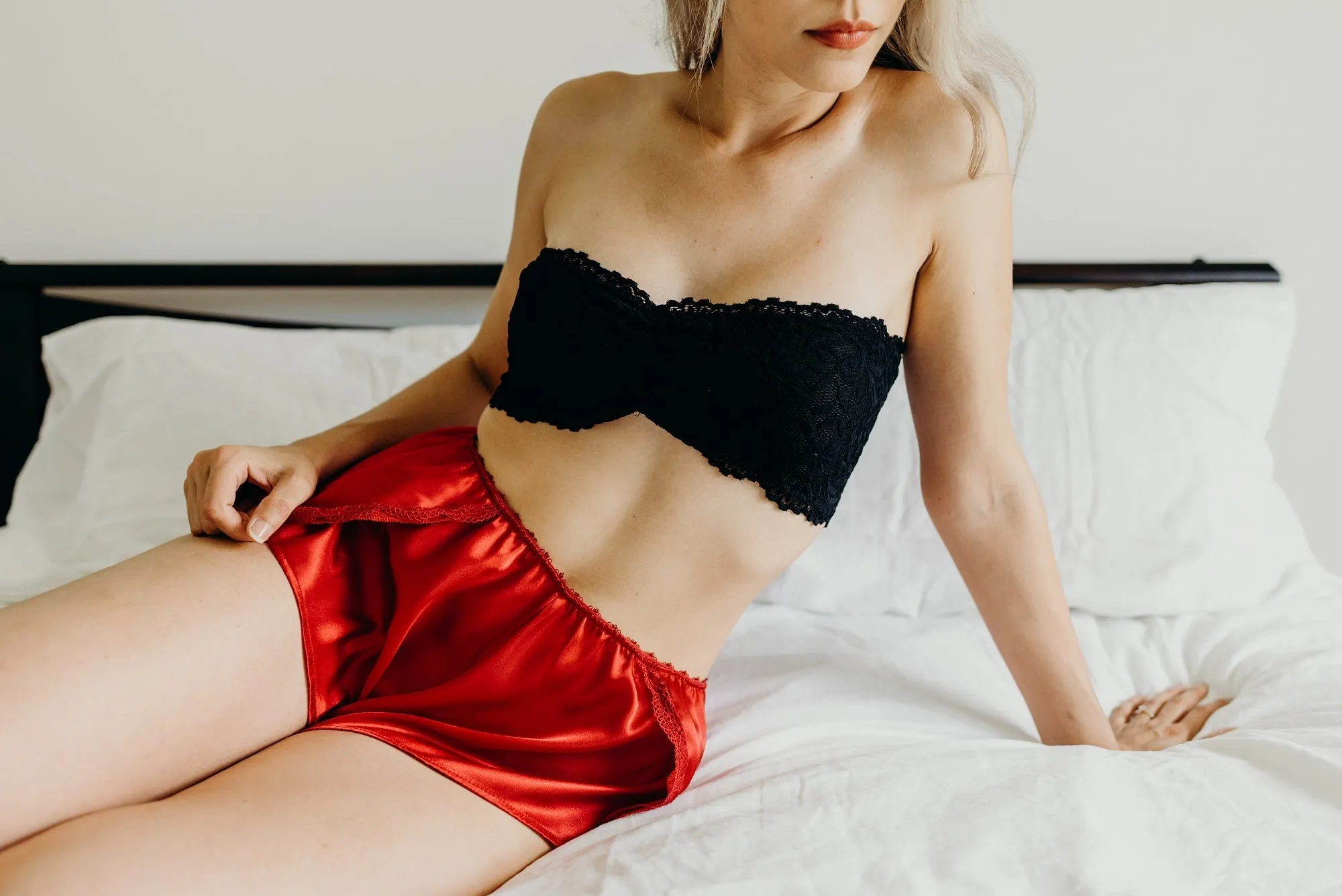 Ruby Satin French Knickers