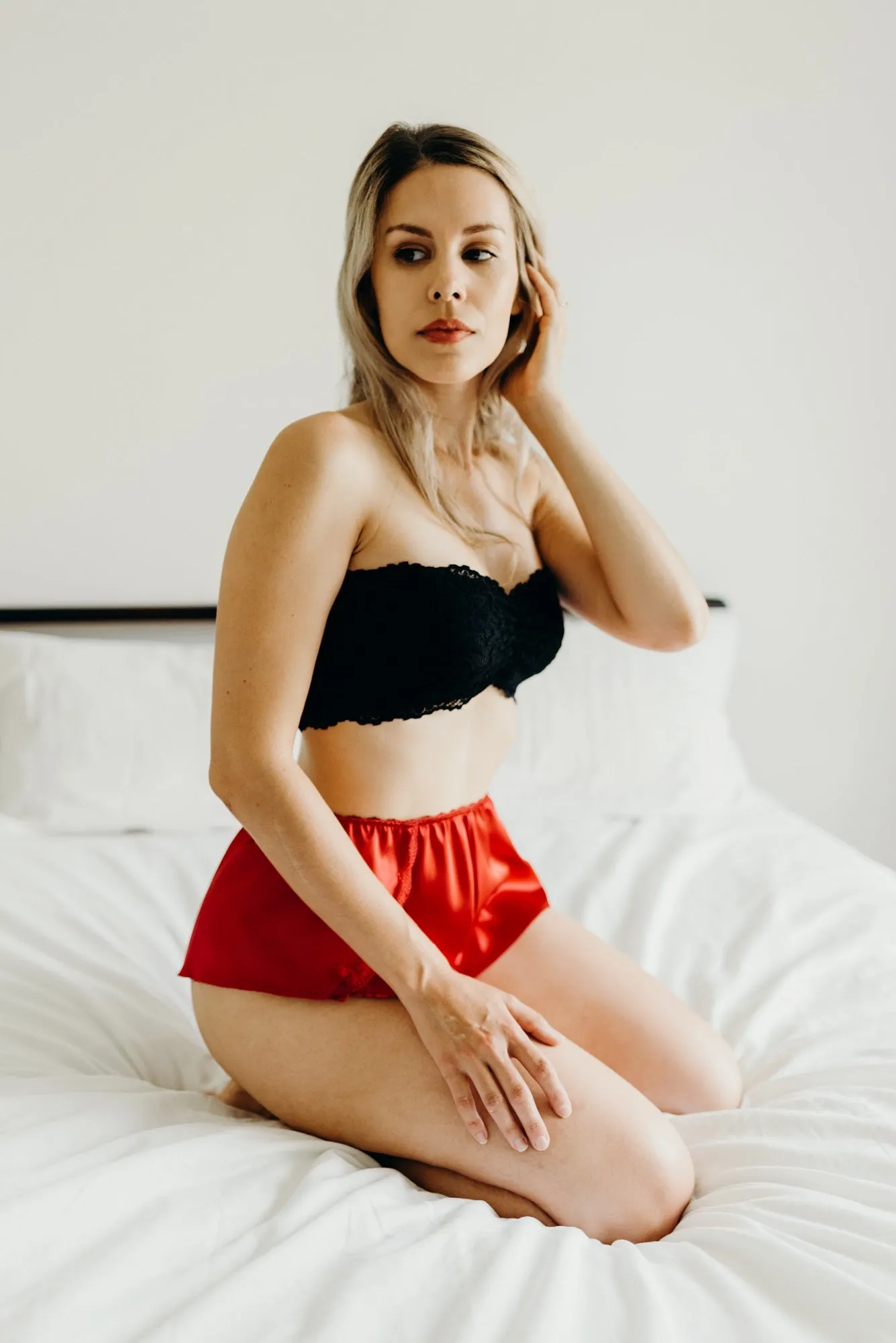 Ruby Satin French Knickers