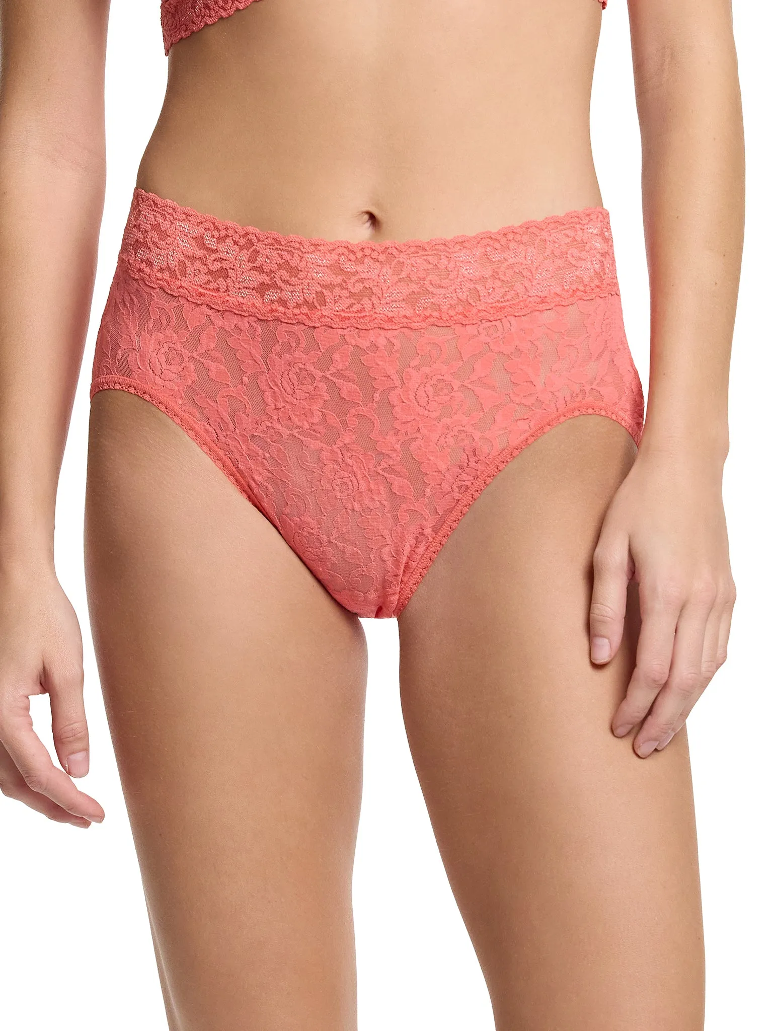 Signature Lace® French Brief Courageous Coral