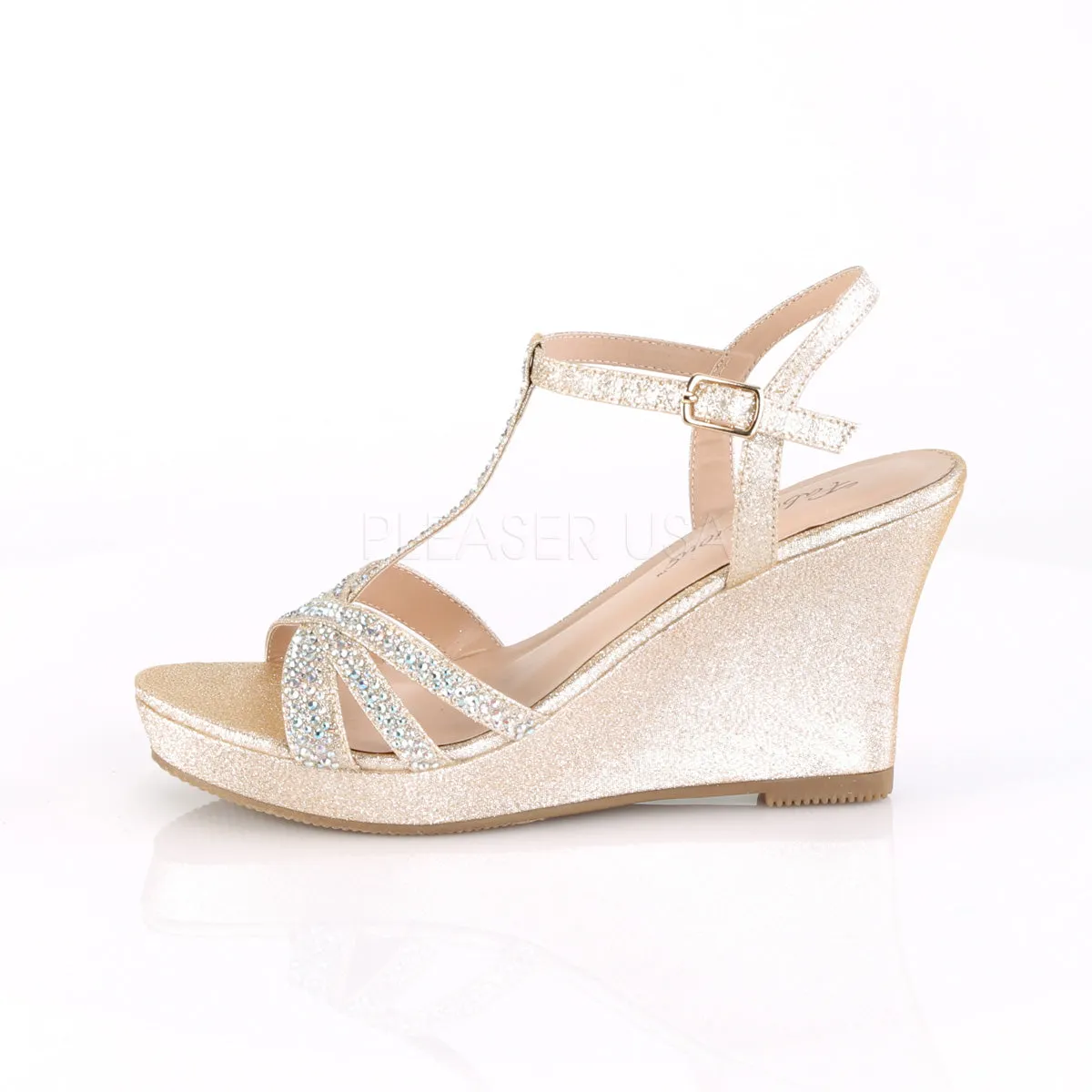 SILVIE-20  Champagne Shimmering Fabric