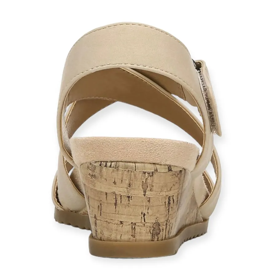 SINCERE Women's Strappy Wedge Heel Sandals
