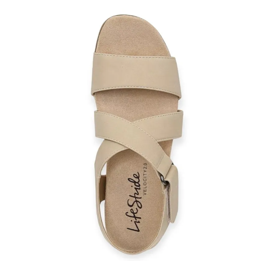 SINCERE Women's Strappy Wedge Heel Sandals