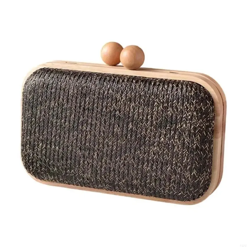 Straw Clutch Purses for Women Summer Beach Bags Envelope Woven Clutch Handbags