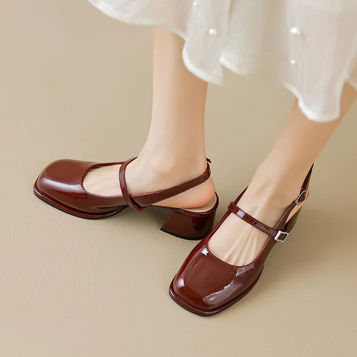 Summer French Mary Jane Sandals High Heels