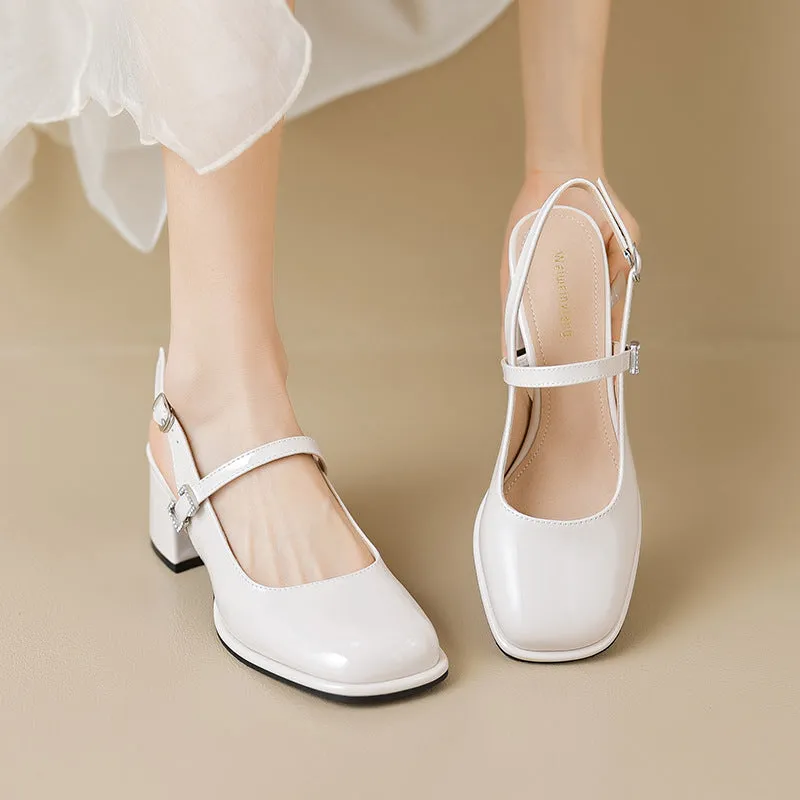 Summer French Mary Jane Sandals High Heels