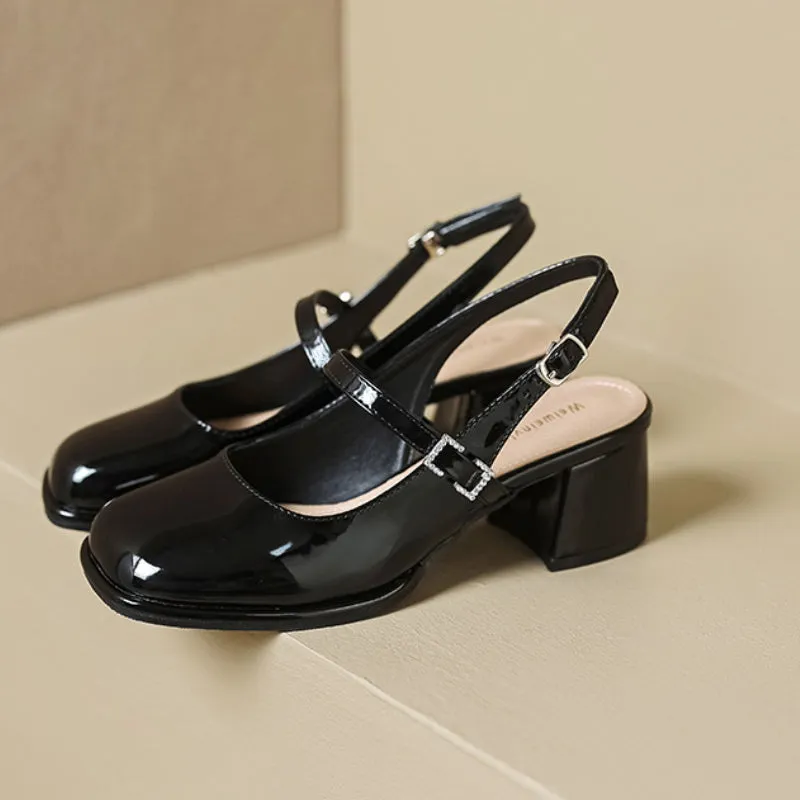 Summer French Mary Jane Sandals High Heels