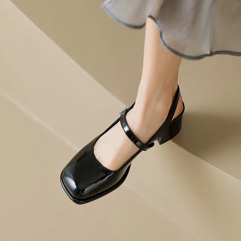 Summer French Mary Jane Sandals High Heels