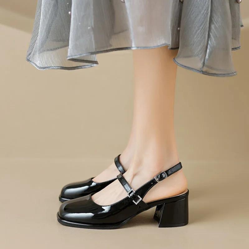 Summer French Mary Jane Sandals High Heels
