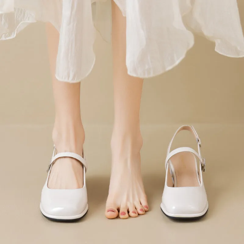 Summer French Mary Jane Sandals High Heels