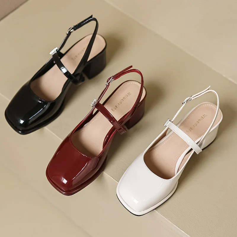 Summer French Mary Jane Sandals High Heels
