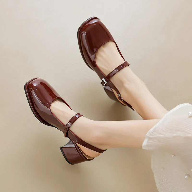 Summer French Mary Jane Sandals High Heels