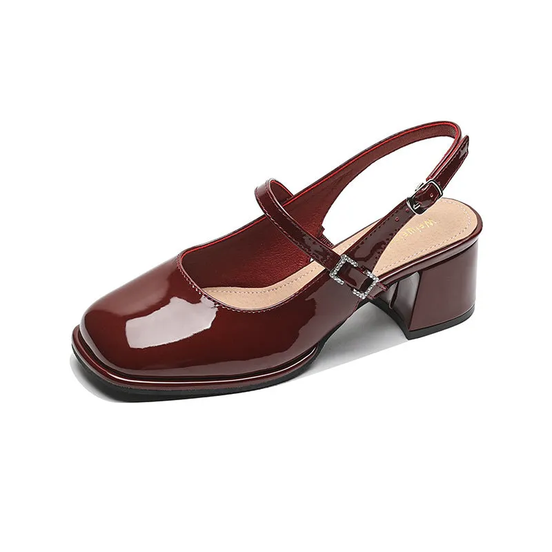 Summer French Mary Jane Sandals High Heels