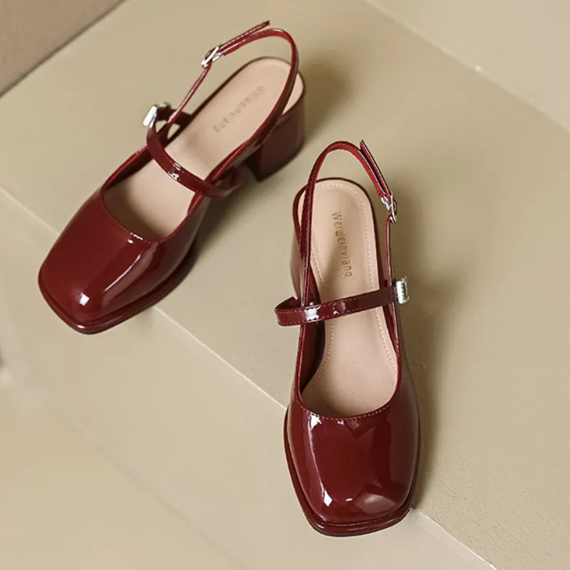 Summer French Mary Jane Sandals High Heels