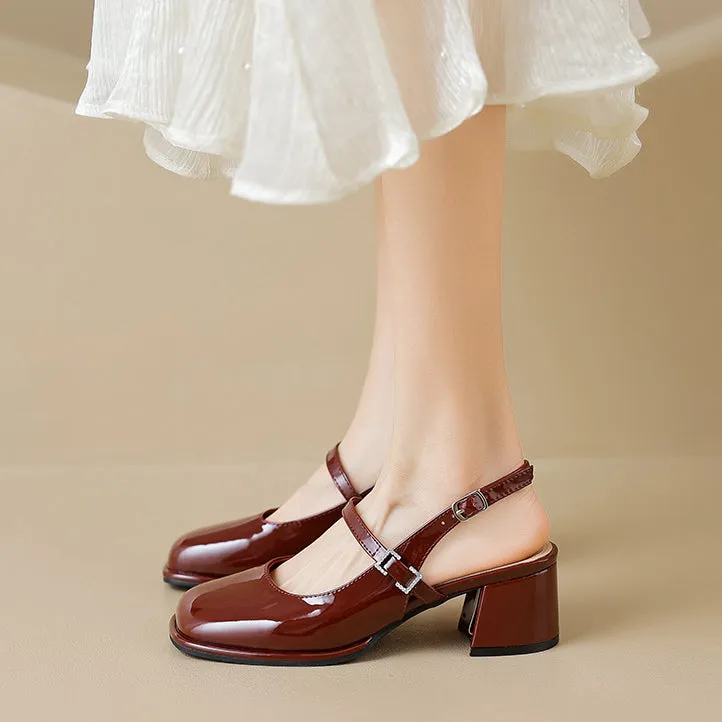 Summer French Mary Jane Sandals High Heels