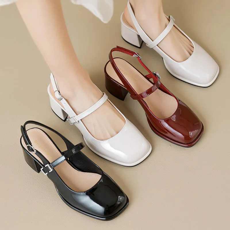 Summer French Mary Jane Sandals High Heels
