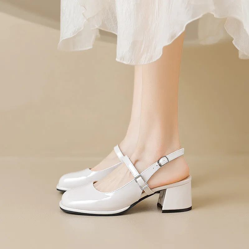 Summer French Mary Jane Sandals High Heels
