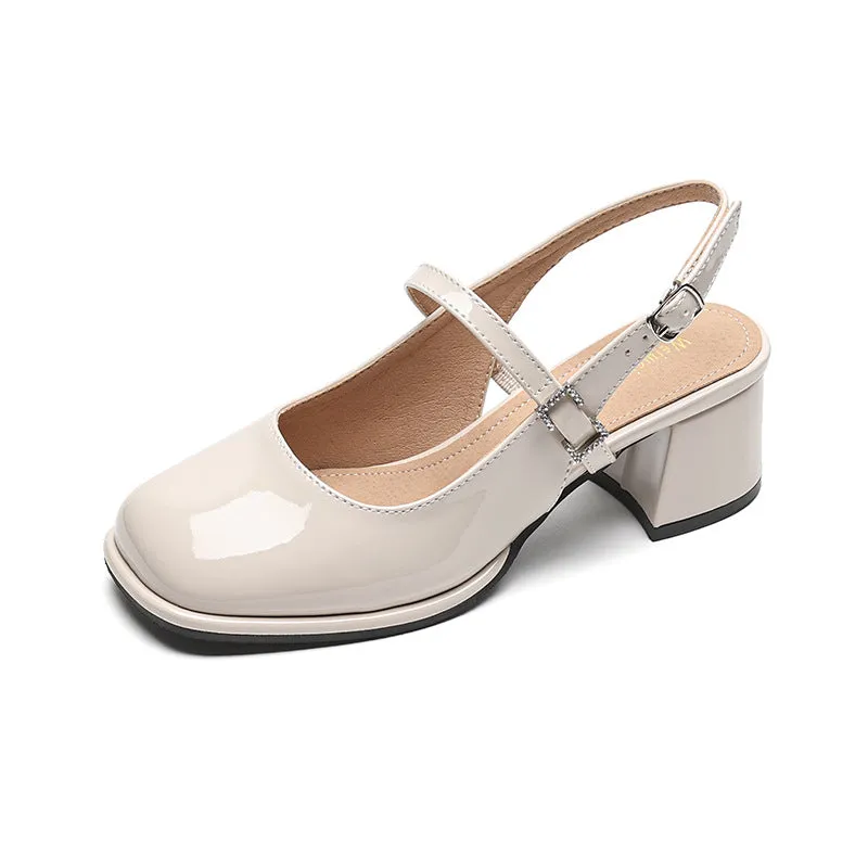 Summer French Mary Jane Sandals High Heels