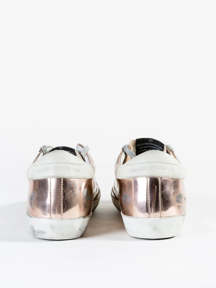 superstar sneaker - pink pearl glitter