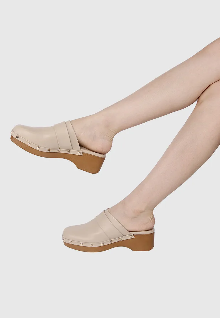 Terra Platform Mules (Tan)