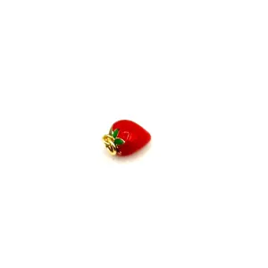 Tiny Enameled Summer Strawberry