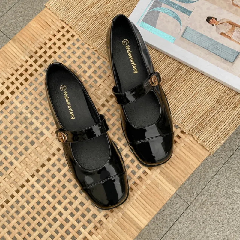 Women's Mary Jane Shoes Feminine Flat Shoes