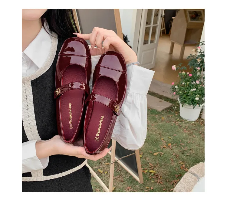 Women's Mary Jane Shoes Feminine Flat Shoes