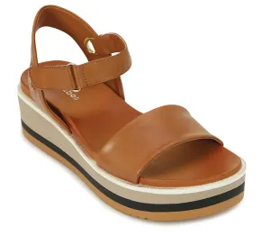 Zita Wedge - Tan